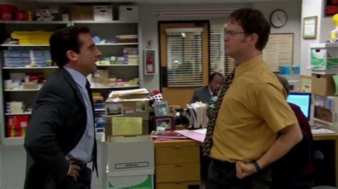 Dwight Punches Michael .